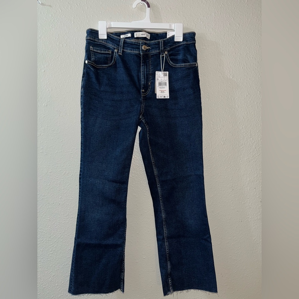 Mango Dark Blue Straight-Leg Jeans - Picture 7 of 16